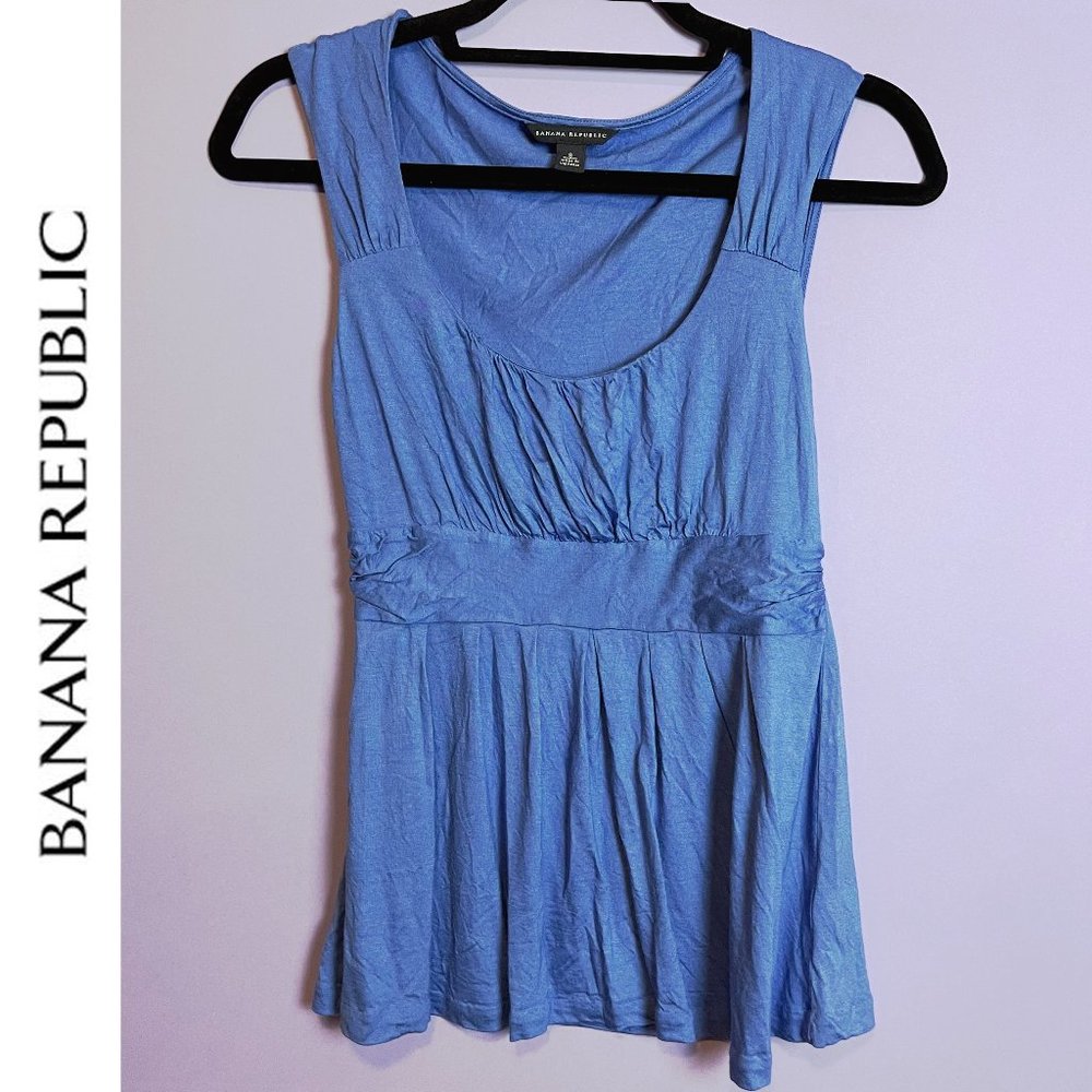Banana Republic Blue Sleeveless Top Size small